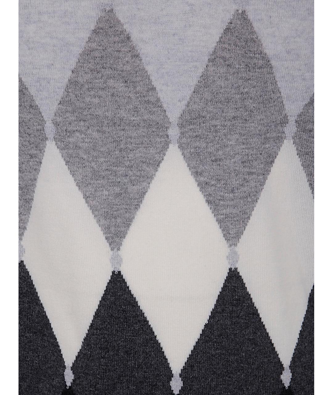 BALLANTYNE Серый кашемировый джемпер / свитер, фото 3