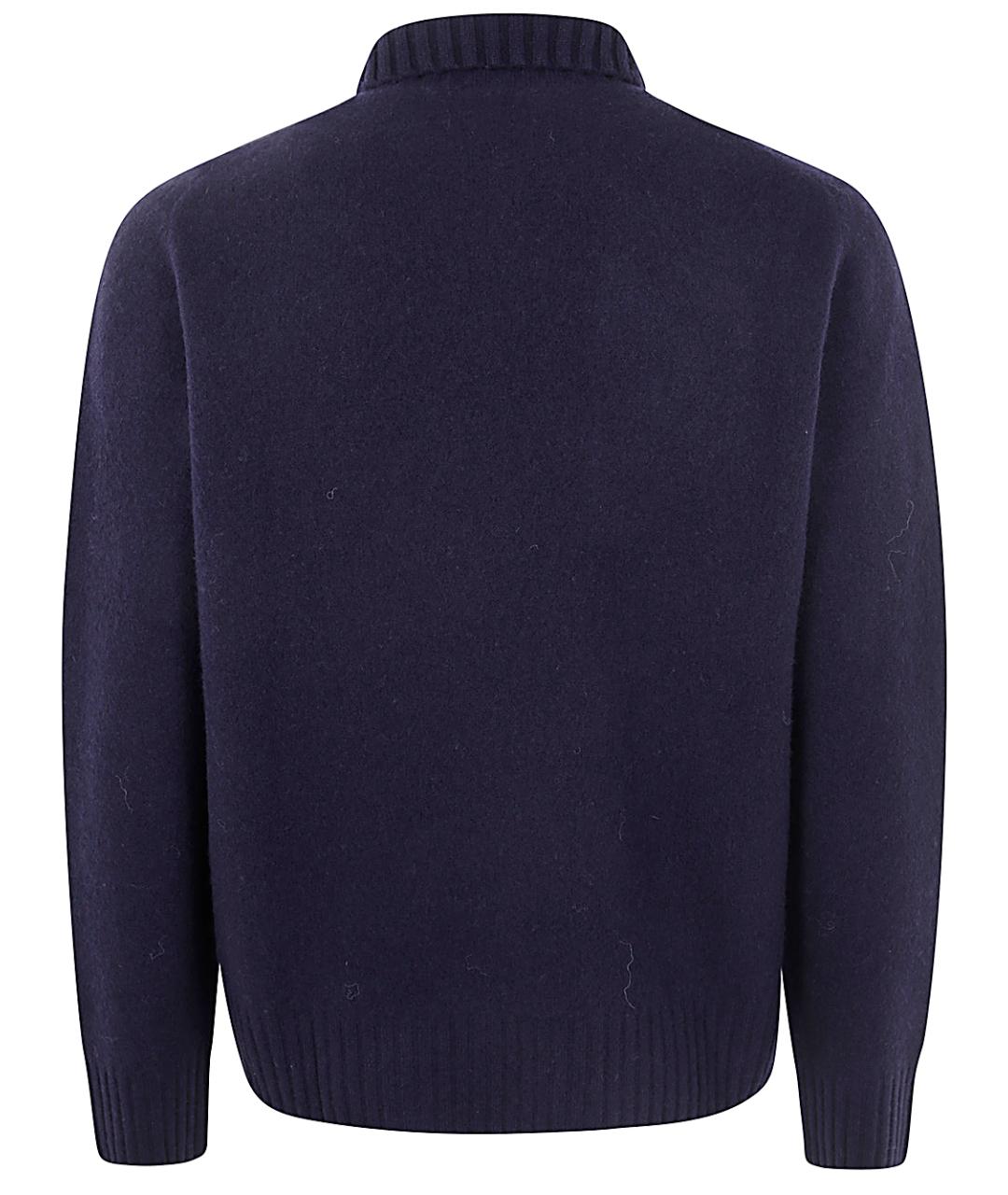 BALLANTYNE Синий шерстяной джемпер / свитер, фото 2