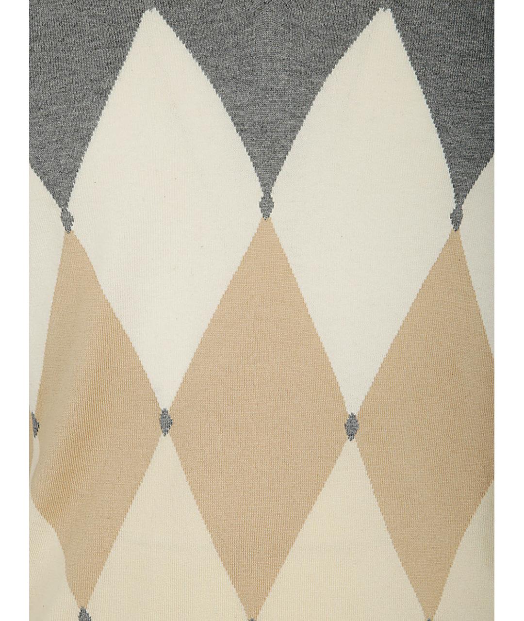 BALLANTYNE Серый кашемировый джемпер / свитер, фото 3