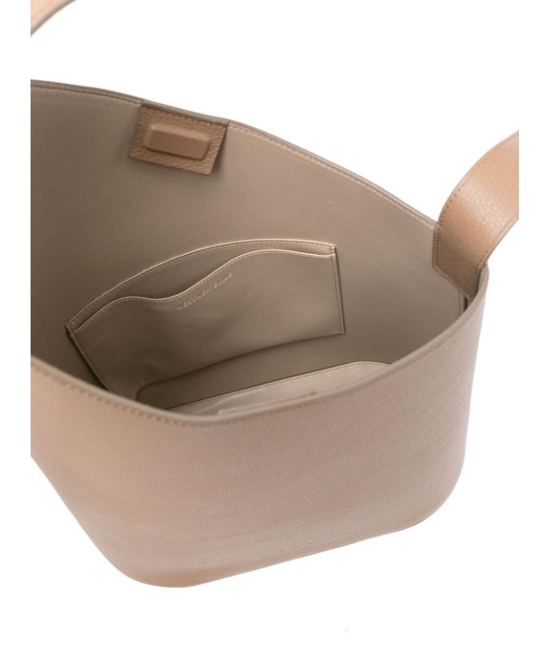 AESTHER EKME Бежевая кожаная сумка через плечо, фото 5