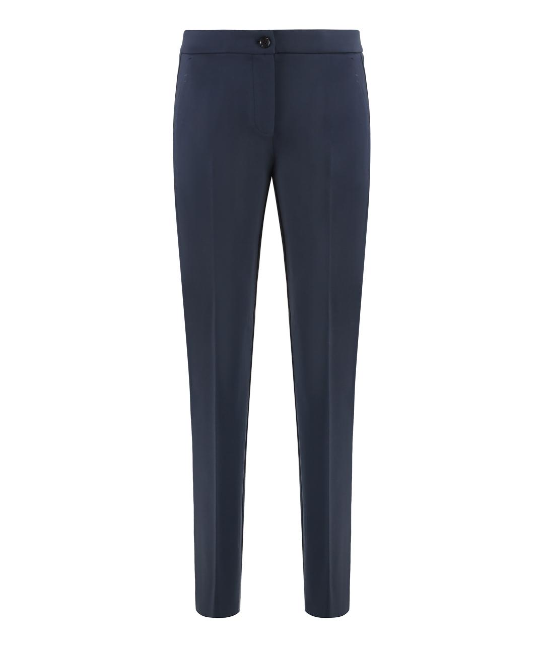 PINKO Синие вискозные брюки узкие, фото 1