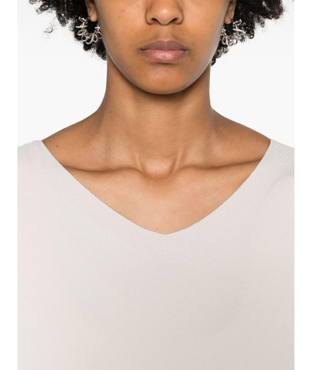 D.EXTERIOR Бежевый полиамидовый джемпер / свитер, фото 2