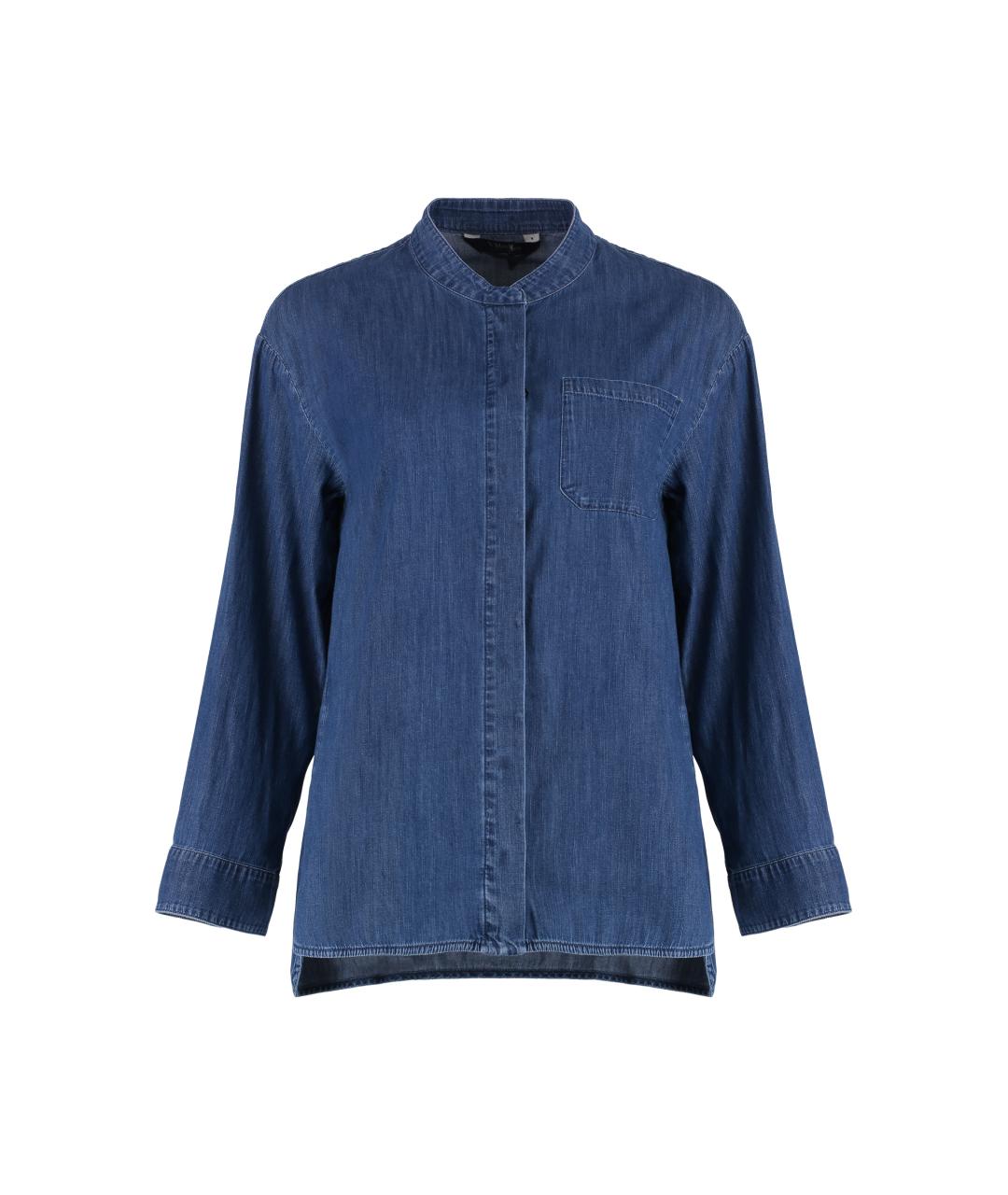 'S MAX MARA Синяя деним рубашка, фото 1