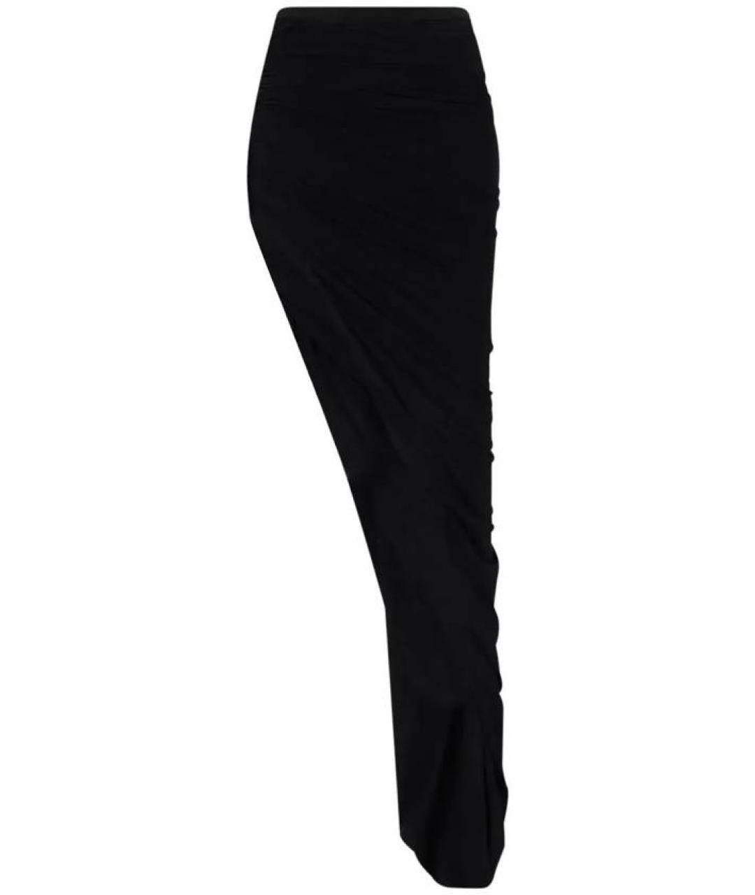 RICK OWENS DRKSHDW Черная хлопковая юбка мини, фото 1