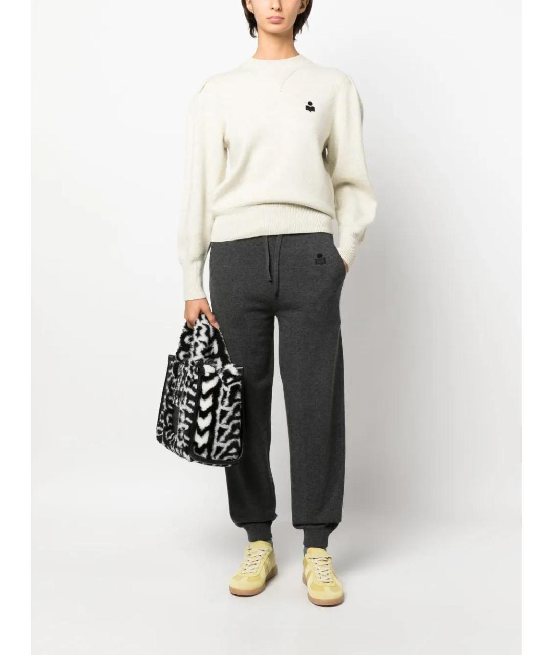 ISABEL MARANT Серый хлопковый джемпер / свитер, фото 2