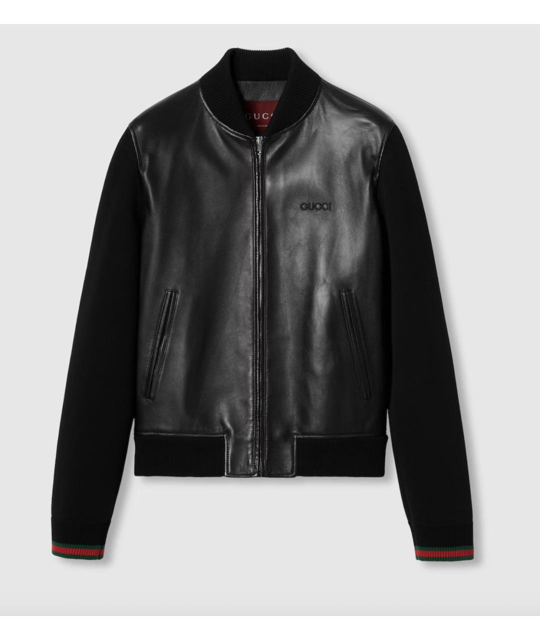 GUCCI Черная кожаная куртка, фото 6