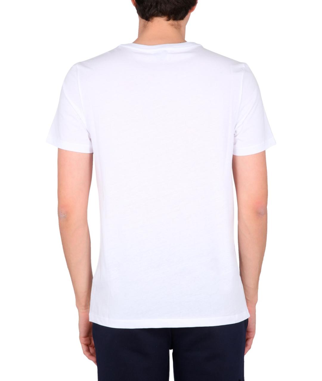 BALLANTYNE Белая хлопковая футболка, фото 4