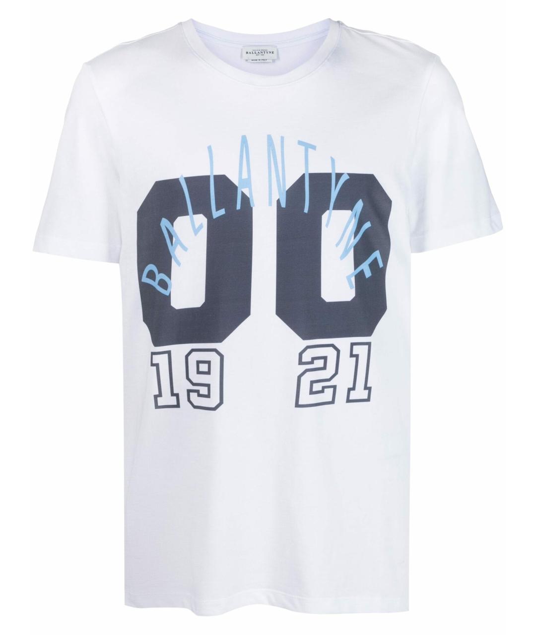 BALLANTYNE Белая хлопковая футболка, фото 1