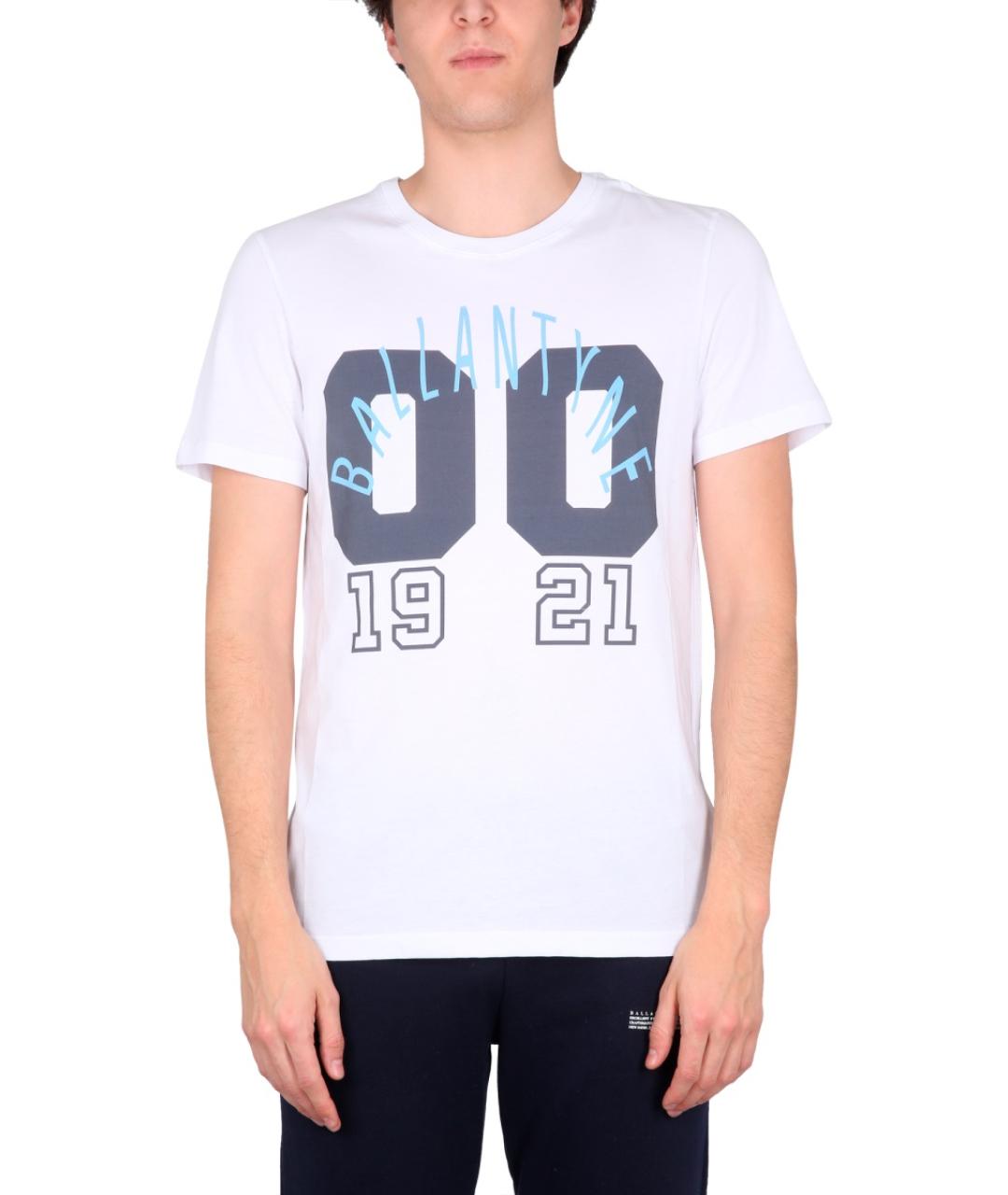 BALLANTYNE Белая хлопковая футболка, фото 2