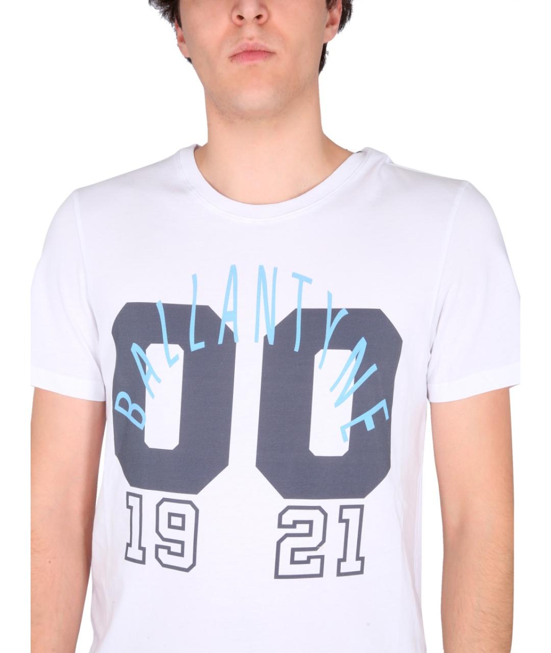 BALLANTYNE Белая хлопковая футболка, фото 5