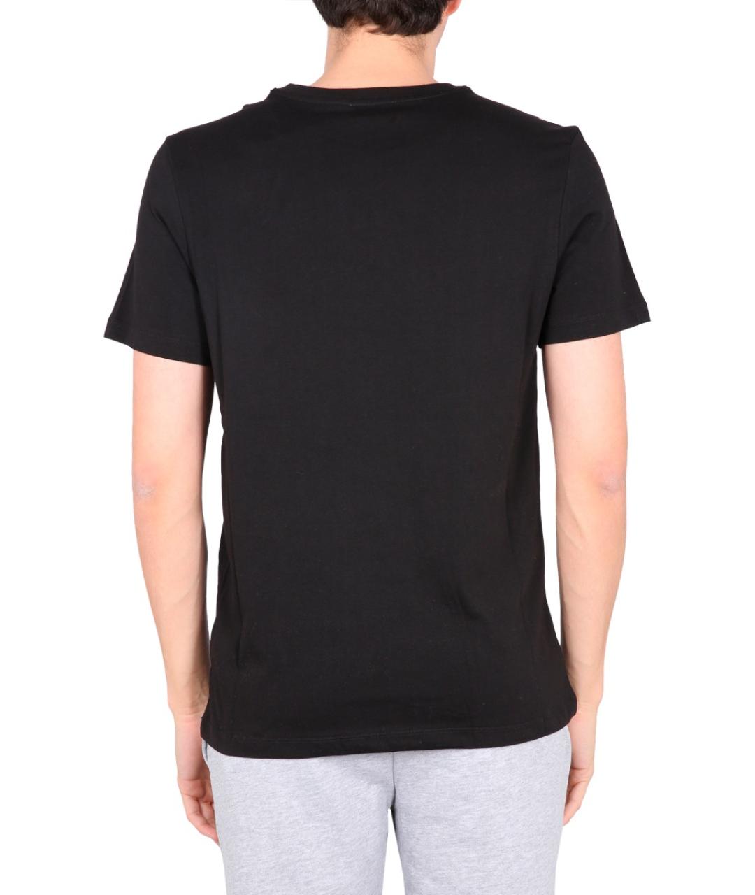 BALLANTYNE Черная хлопковая футболка, фото 4