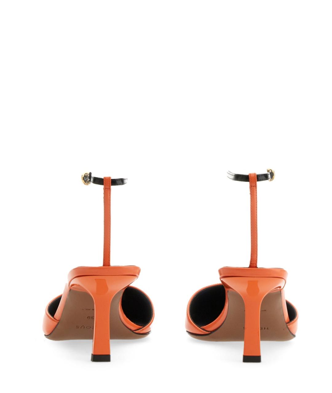 NEOUS Оранжевое кожаные туфли, фото 3