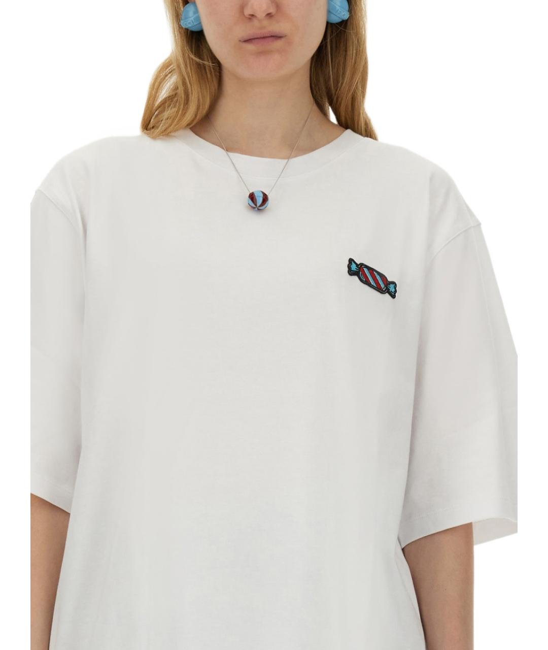 FIORUCCI Белая хлопковая футболка, фото 4