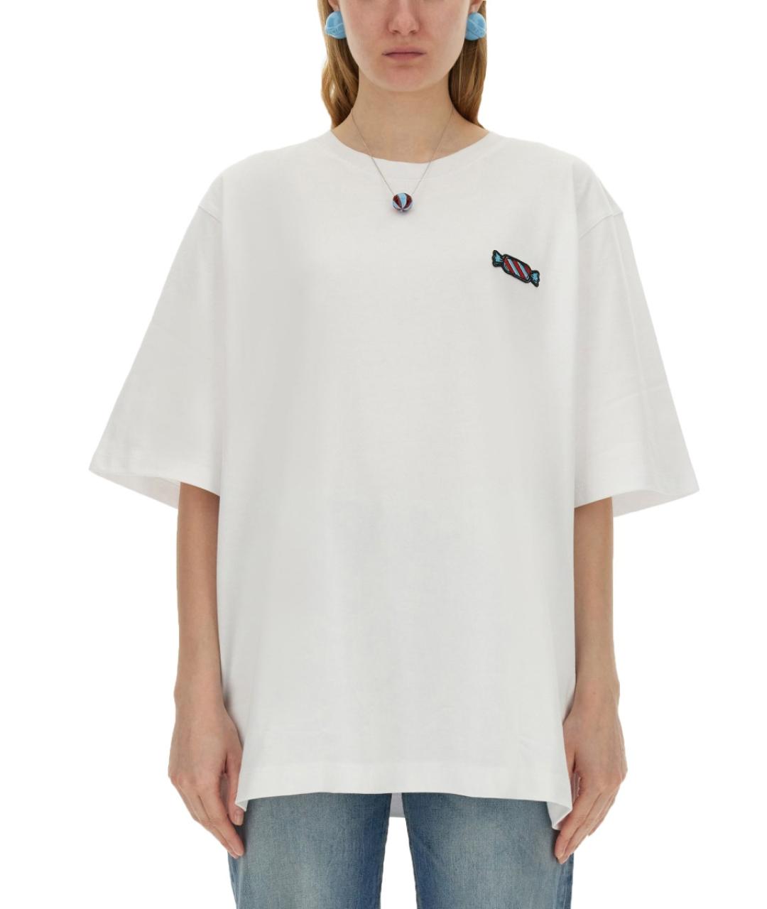 FIORUCCI Белая хлопковая футболка, фото 5