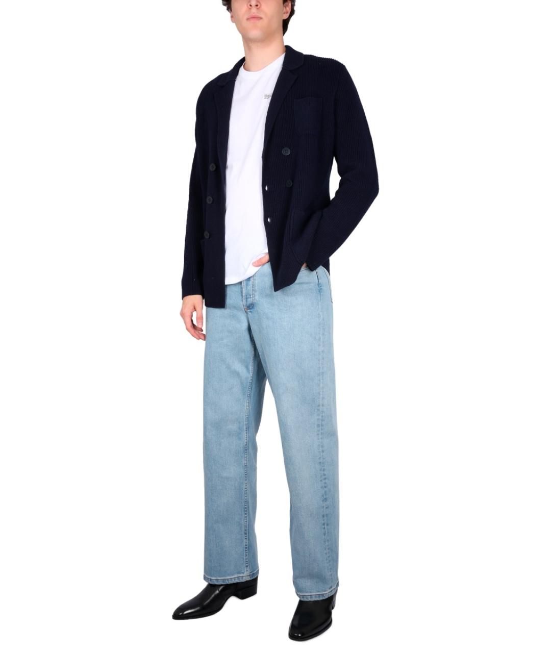 BALLANTYNE Синий хлопковый кардиган, фото 3
