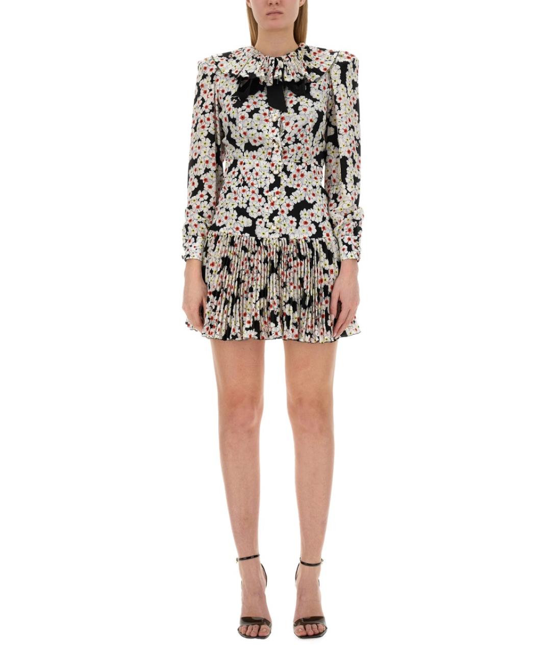 ALESSANDRA RICH Мульти шелковое повседневное платье, фото 2