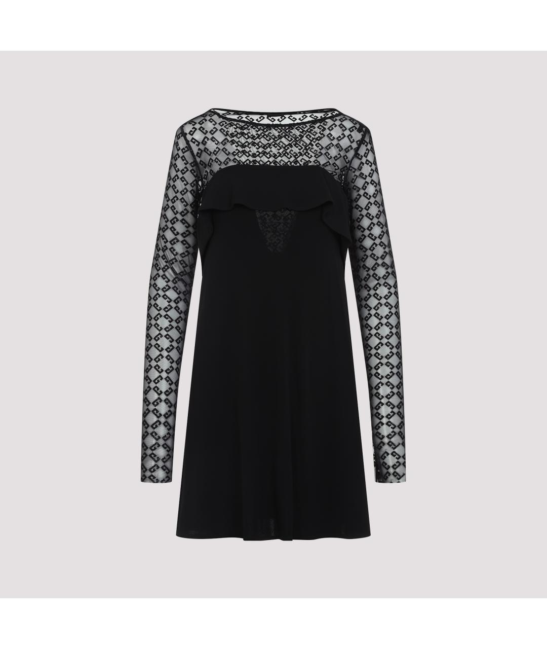 GIVENCHY Черное вискозное коктейльное платье, фото 2