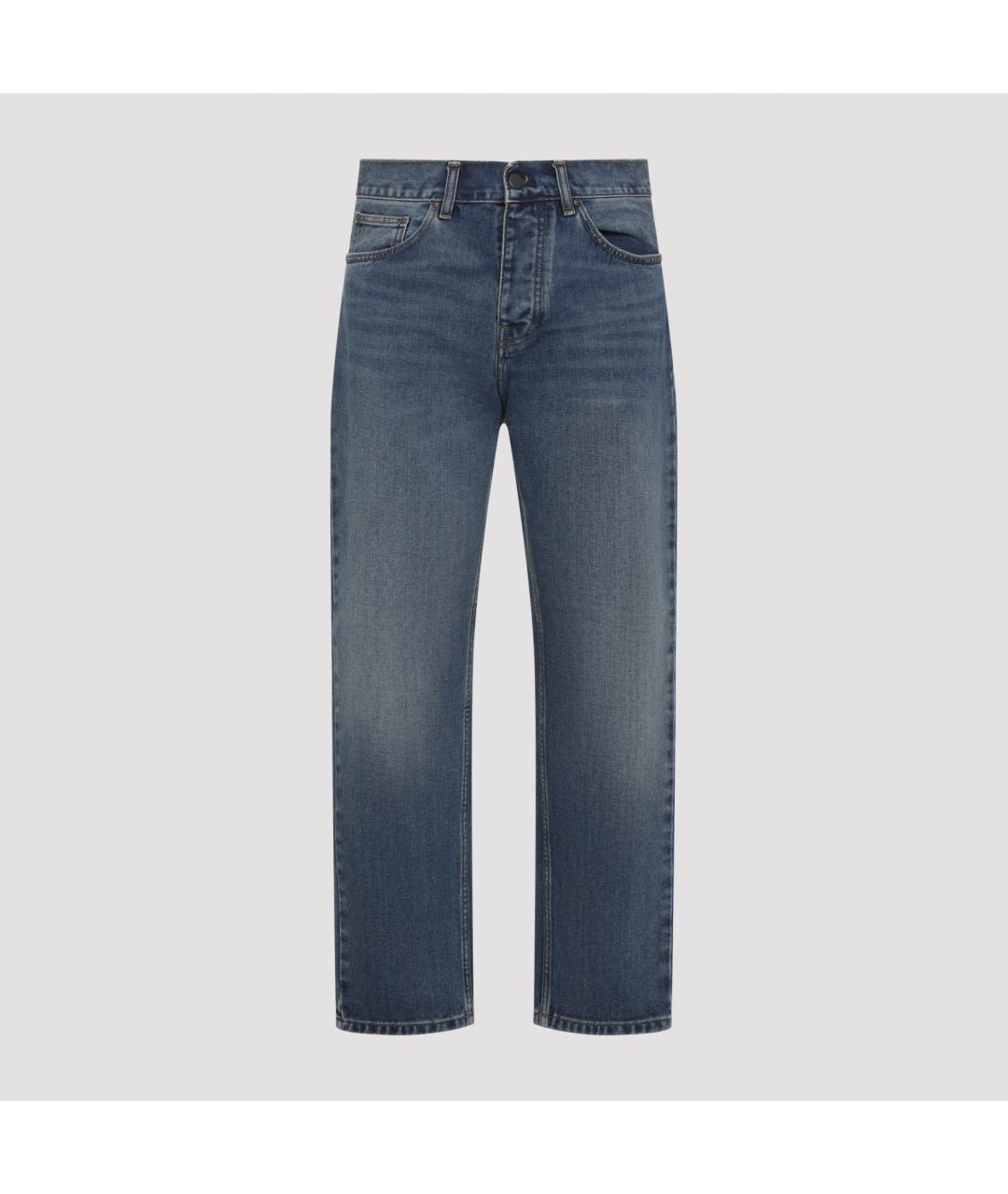 CARHARTT WIP Синие хлопковые повседневные брюки, фото 2