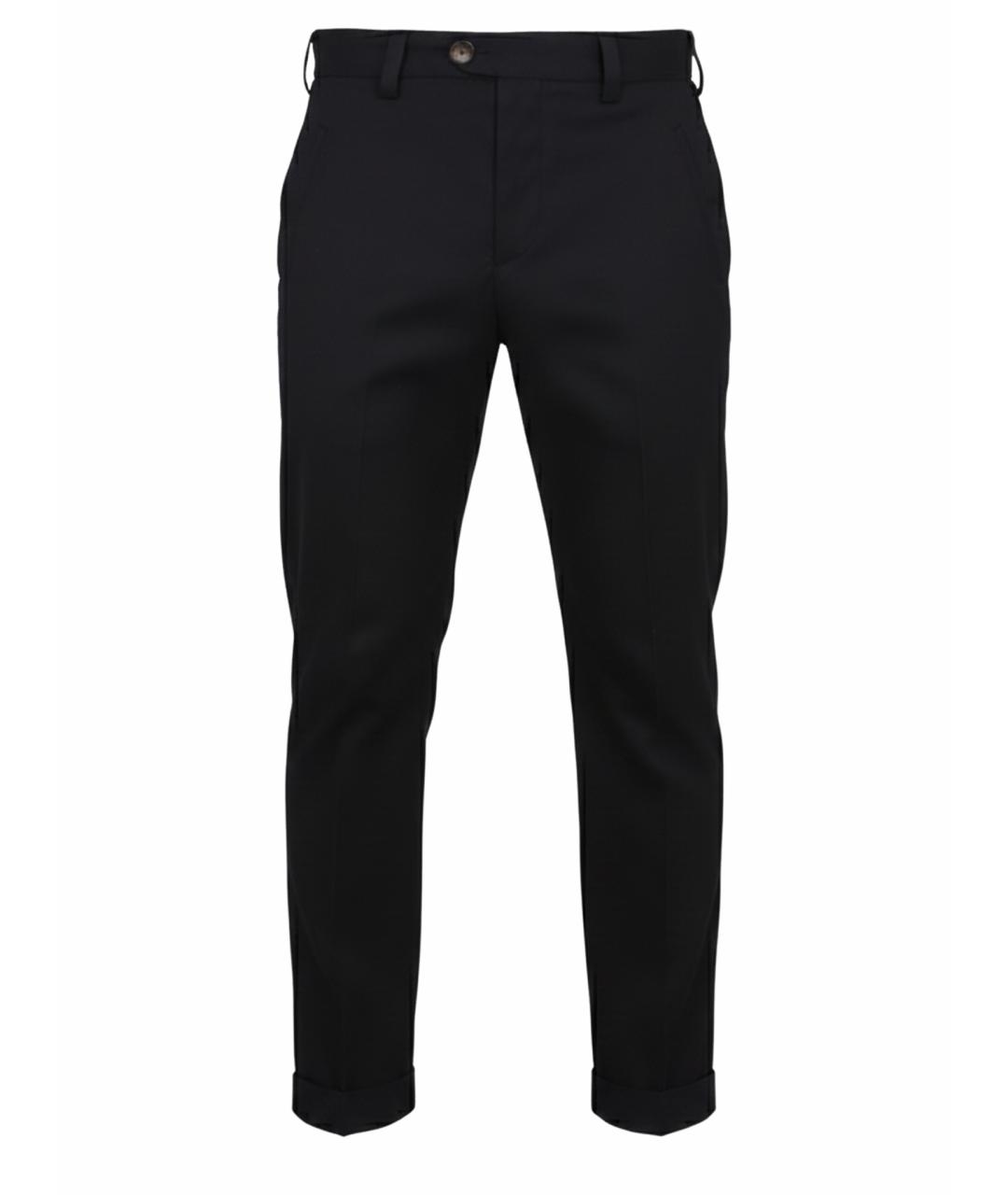 PT TORINO Синие хлопковые повседневные брюки, фото 1