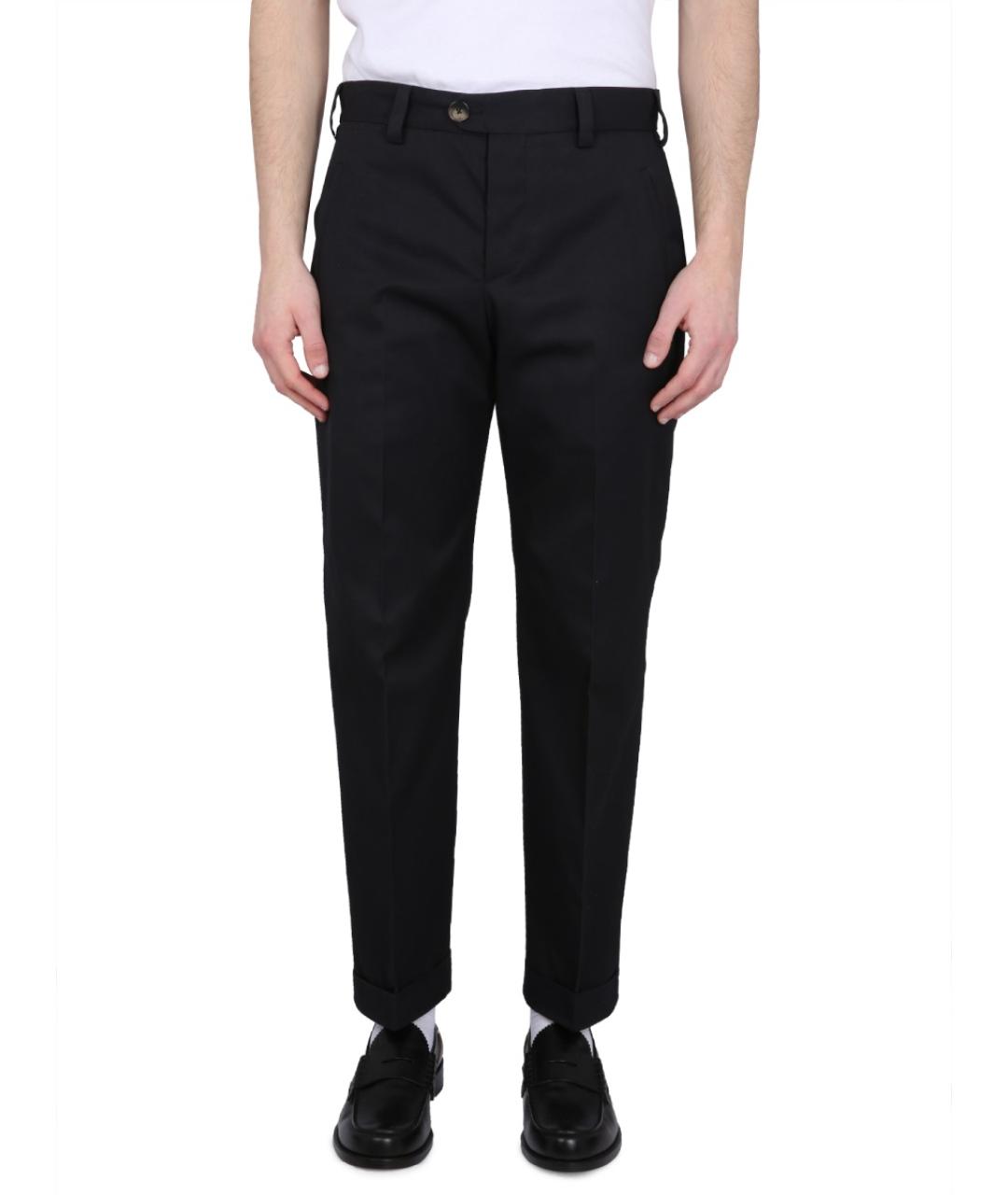 PT TORINO Синие хлопковые повседневные брюки, фото 5