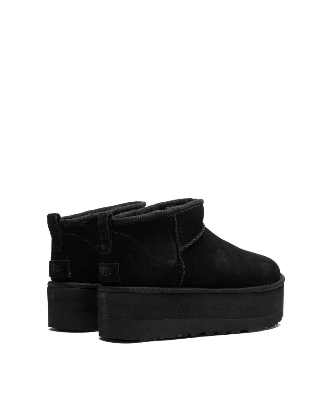 UGG AUSTRALIA Черные кожаные ботинки, фото 5