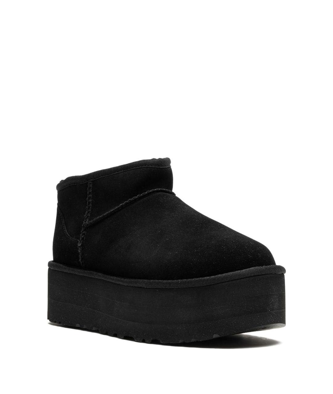 UGG AUSTRALIA Черные кожаные ботинки, фото 3