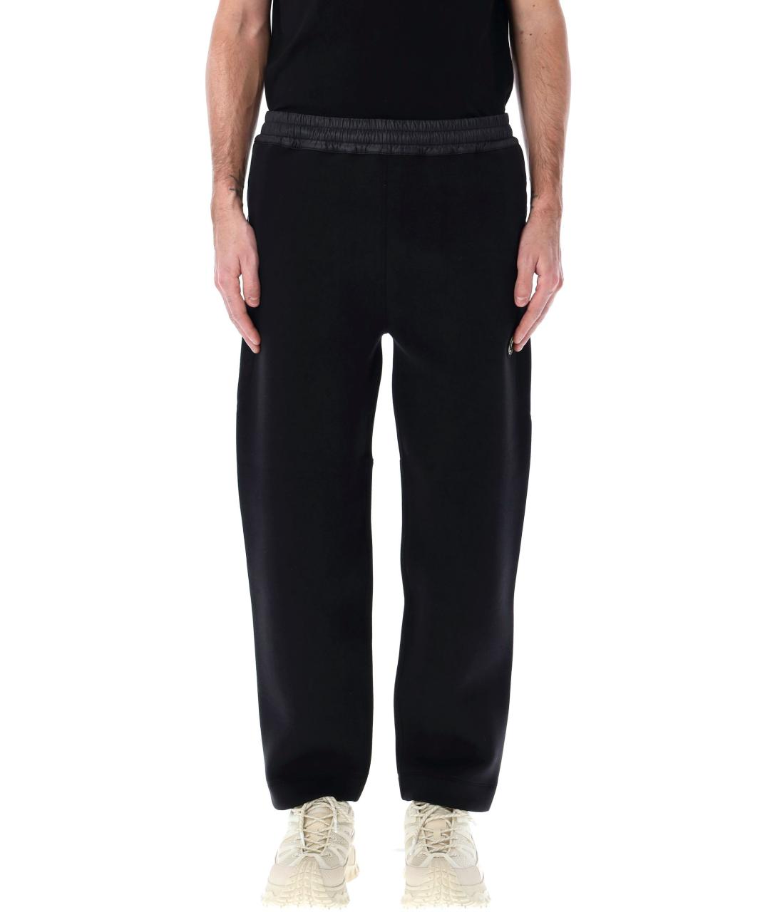 MONCLER Черные хлопковые повседневные брюки, фото 4