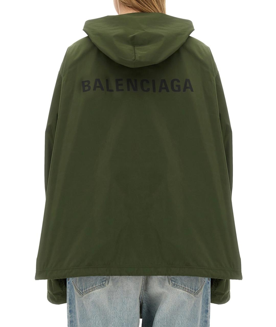 BALENCIAGA Хаки полиэстеровая куртка, фото 4