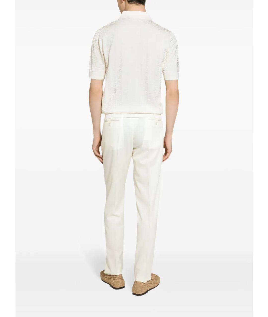 DOLCE&GABBANA Белое поло с коротким рукавом, фото 3