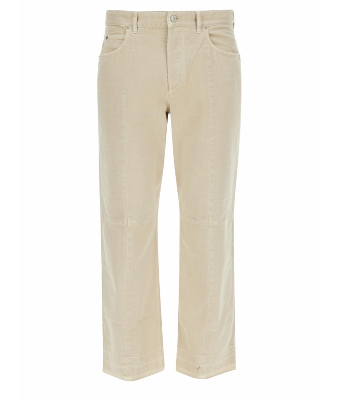 ISABEL MARANT Бежевые хлопковые повседневные брюки, фото 1