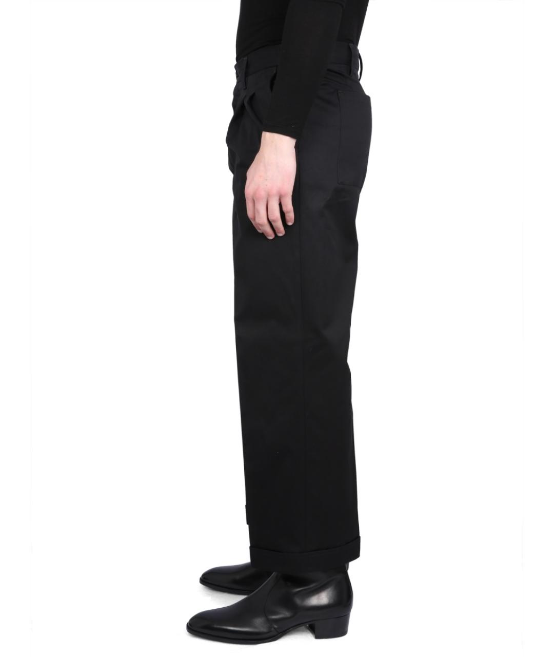 PT TORINO Черные хлопковые повседневные брюки, фото 3