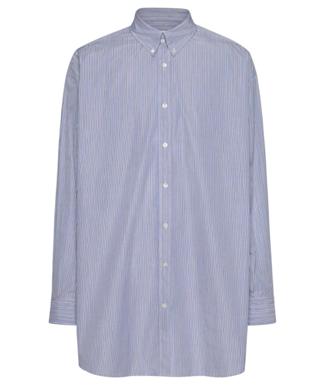MAISON MARGIELA Голубая хлопковая кэжуал рубашка, фото 1