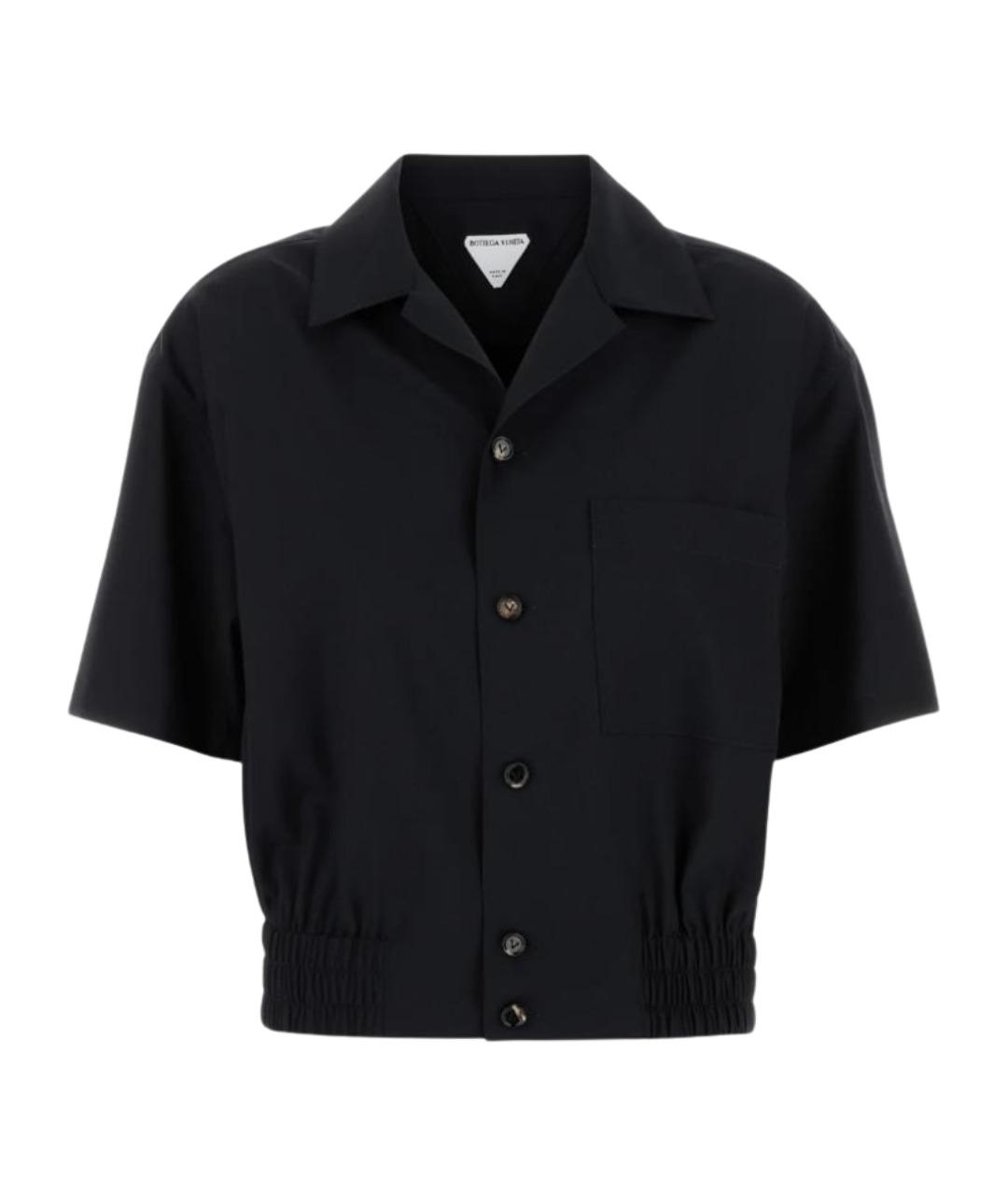 BOTTEGA VENETA Темно-синяя шерстяная блузы, фото 1