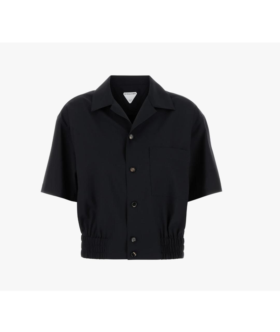 BOTTEGA VENETA Темно-синяя шерстяная блузы, фото 6