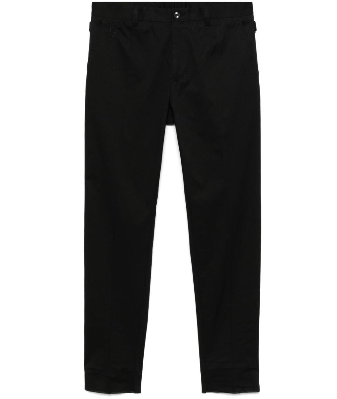 DOLCE&GABBANA Черные хлопковые повседневные брюки, фото 1