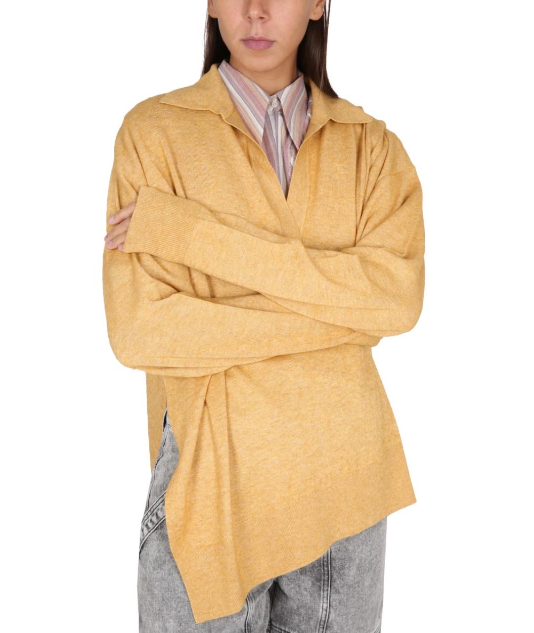 ISABEL MARANT Желтый вискозный джемпер / свитер, фото 5