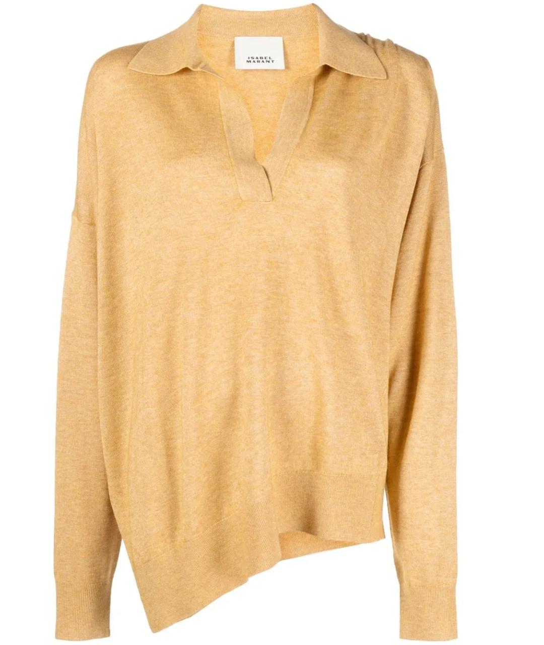 ISABEL MARANT Желтый вискозный джемпер / свитер, фото 1