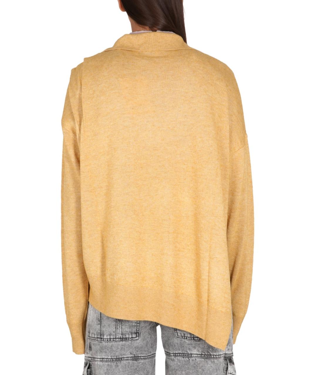 ISABEL MARANT Желтый вискозный джемпер / свитер, фото 4