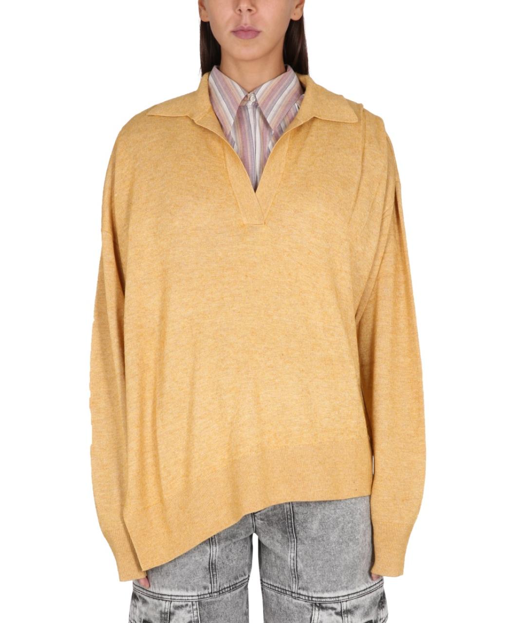 ISABEL MARANT Желтый вискозный джемпер / свитер, фото 2