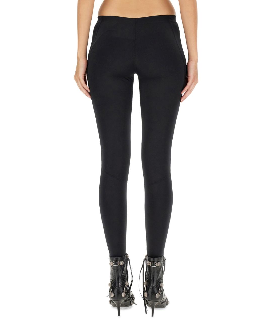 BALENCIAGA Черные полиамидовые леггинсы и велосипедки, фото 4