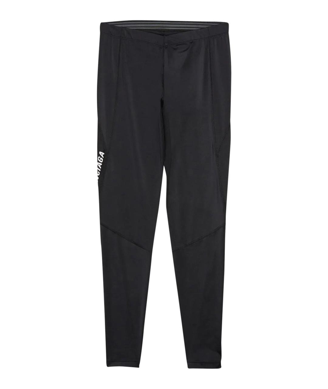 BALENCIAGA Черные полиамидовые леггинсы и велосипедки, фото 1