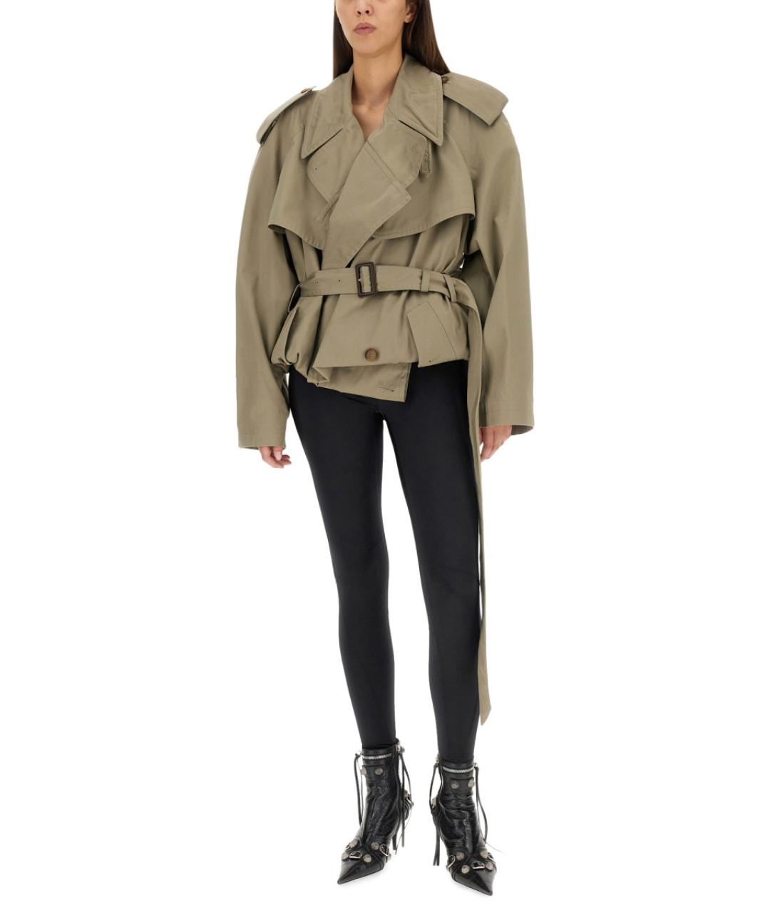 BALENCIAGA Черные полиамидовые леггинсы и велосипедки, фото 3