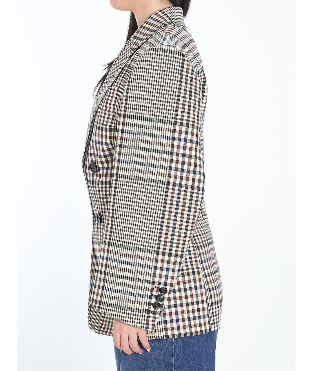 BOTTEGA VENETA Мульти хлопковый жакет/пиджак, фото 4