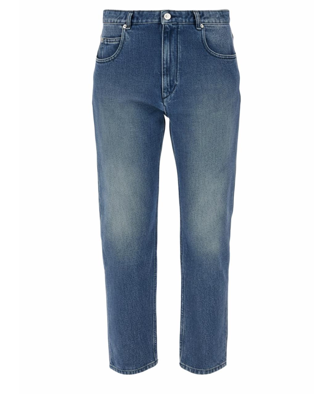 ISABEL MARANT Синие хлопковые прямые брюки, фото 1