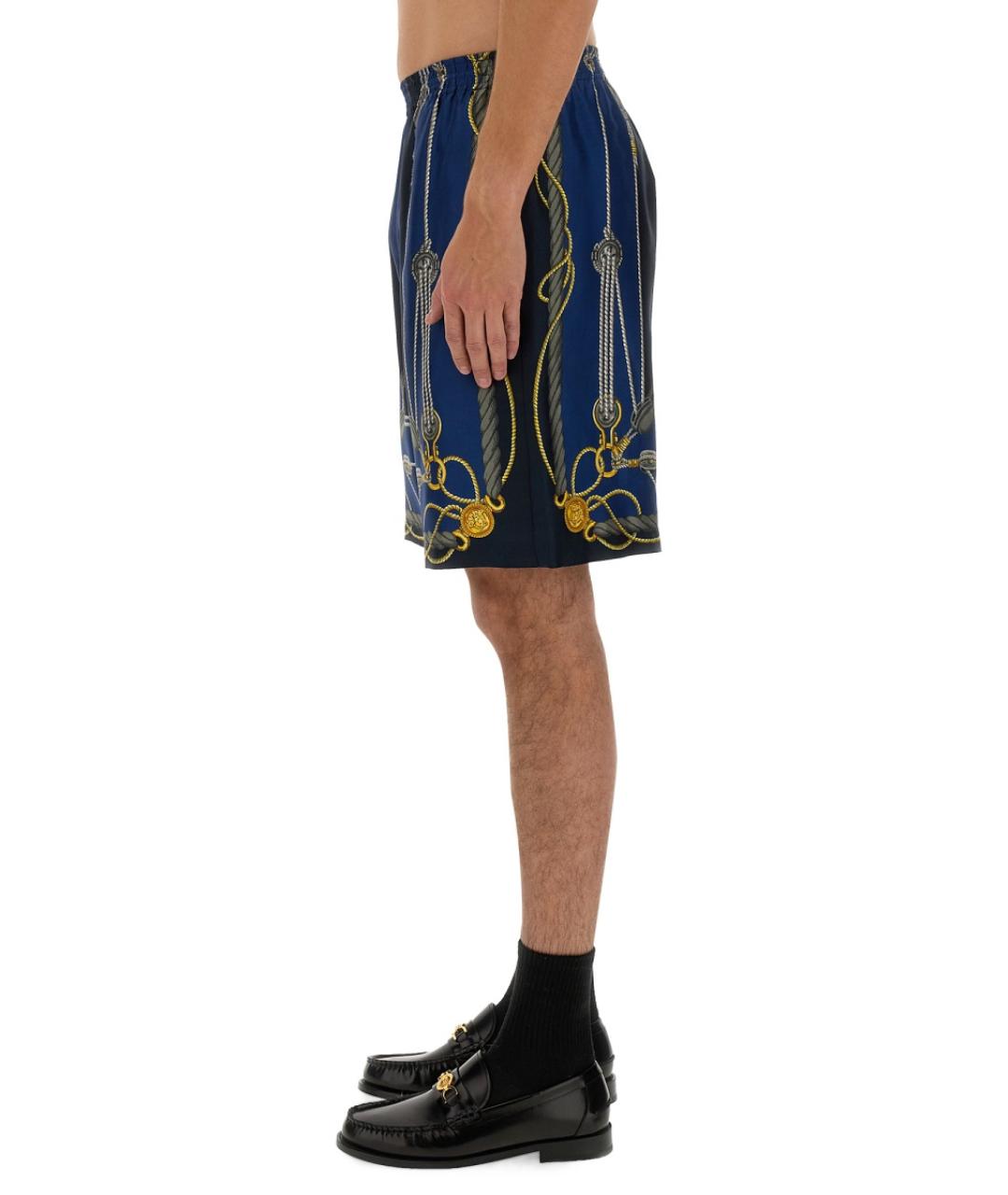 VERSACE Мульти шелковые шорты, фото 5