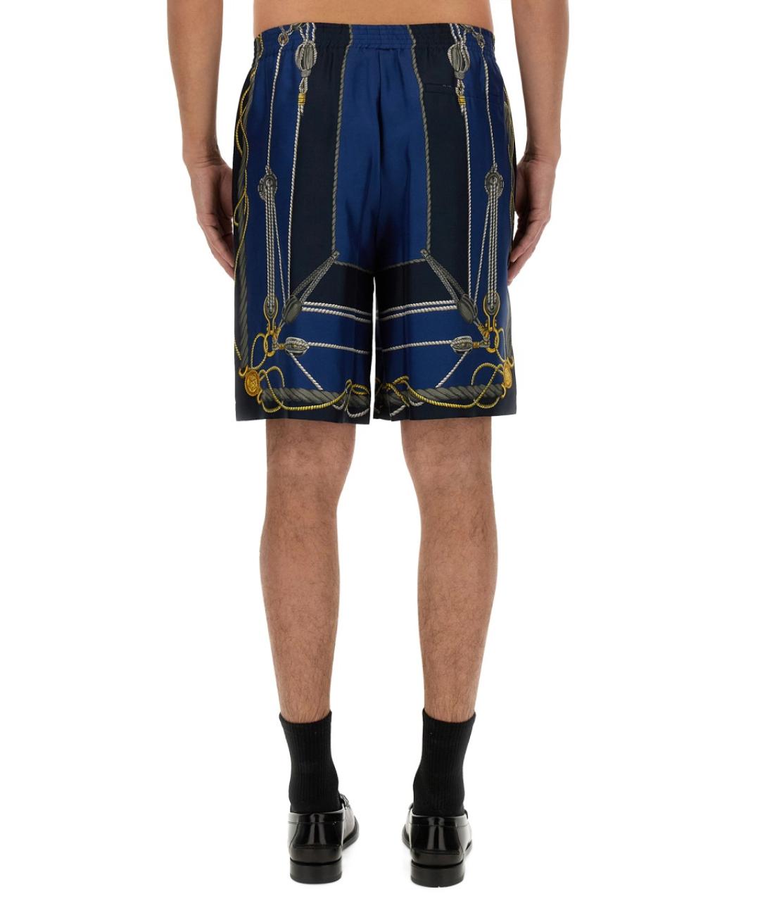 VERSACE Мульти шелковые шорты, фото 4