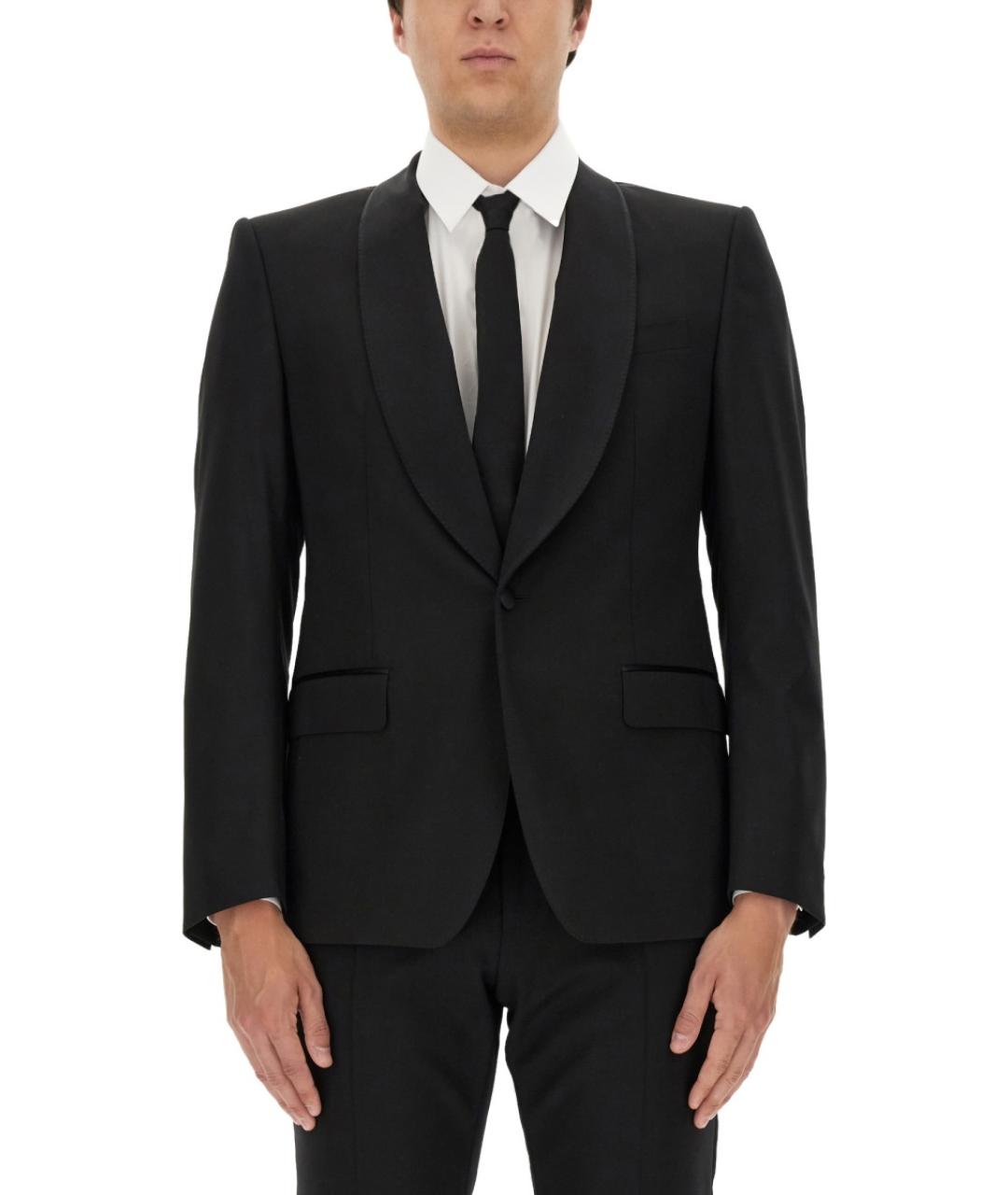 DOLCE&GABBANA Черный шерстяной пиджак, фото 2