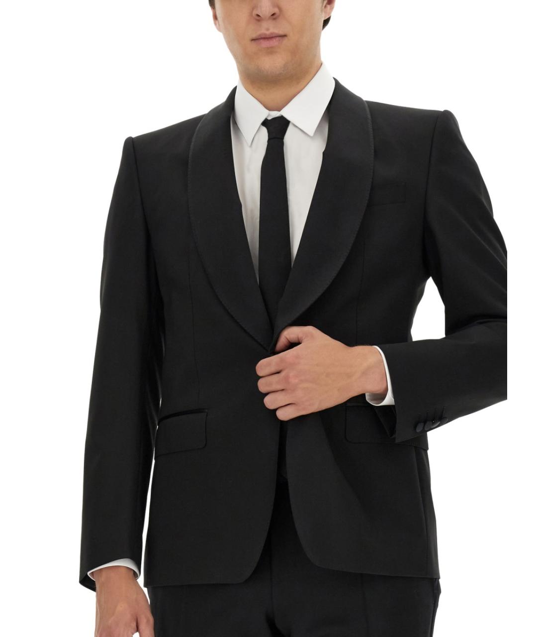 DOLCE&GABBANA Черный шерстяной пиджак, фото 5