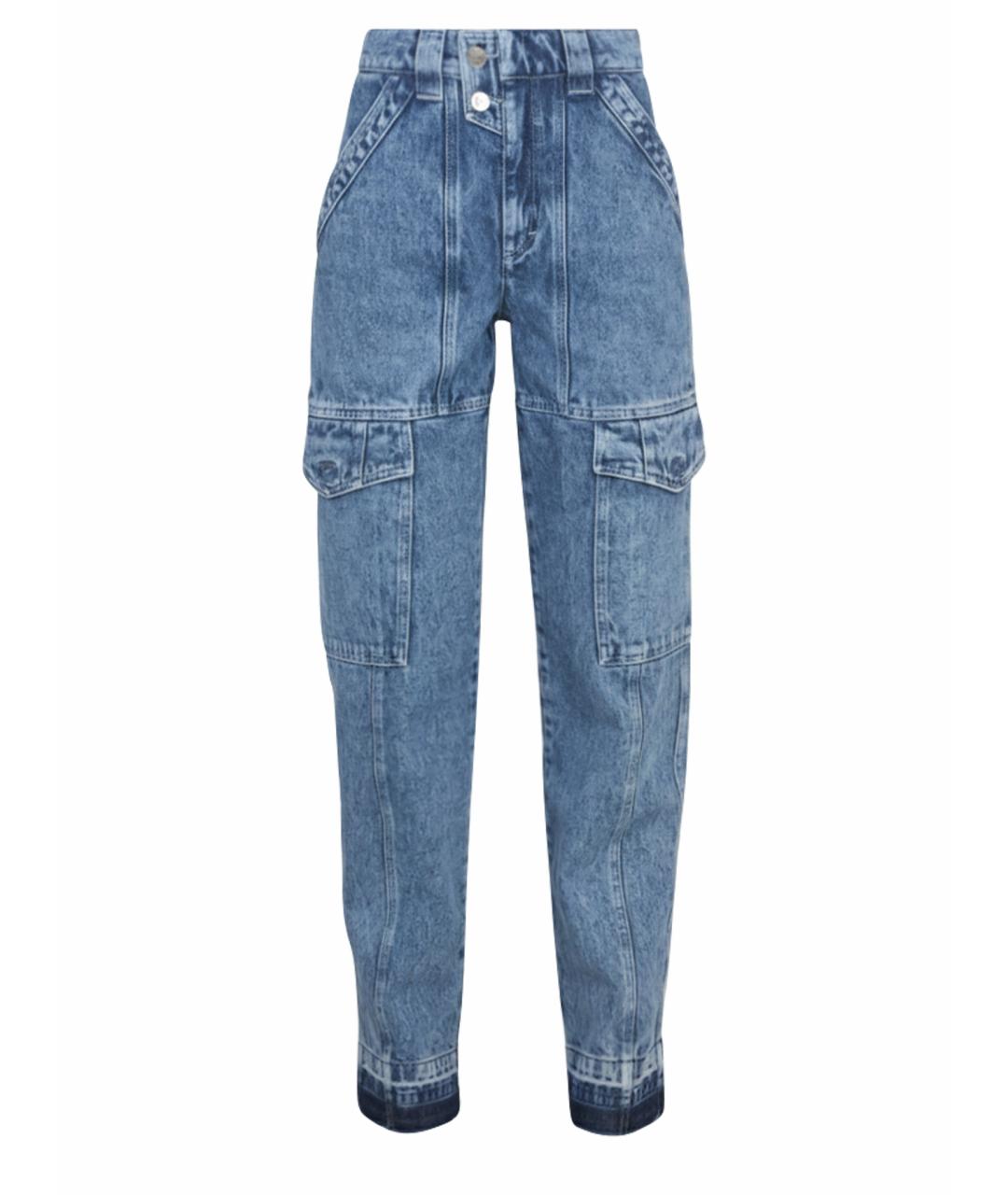 ISABEL MARANT Голубые хлопковые джинсы слим, фото 1