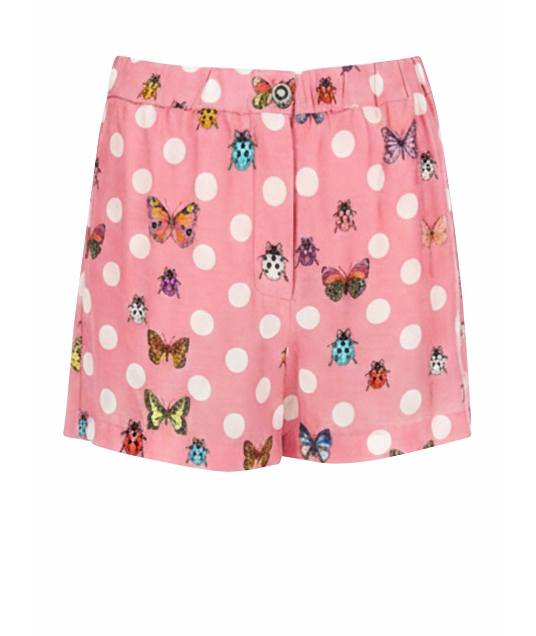 VERSACE Розовые вискозные шорты, фото 1